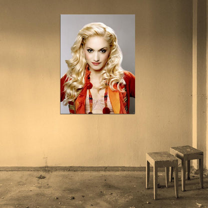 Gwen Stefani Portrait Dance Hot Music SInger Wall Art Print Poster