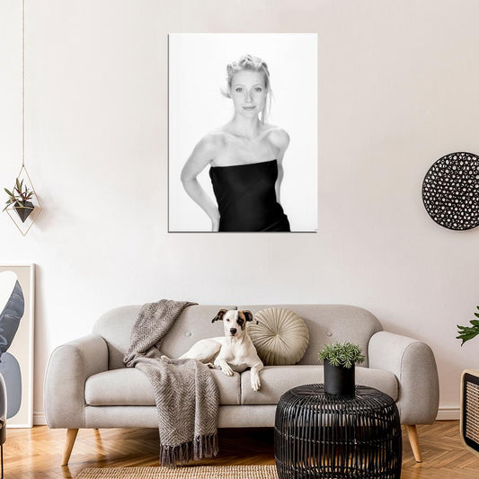 Gwyneth Paltrow Cute Actress BW Wall Art Print Poster