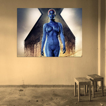 Jennifer Lawrence Sexy Mystique Actress Wall Art Print Poster