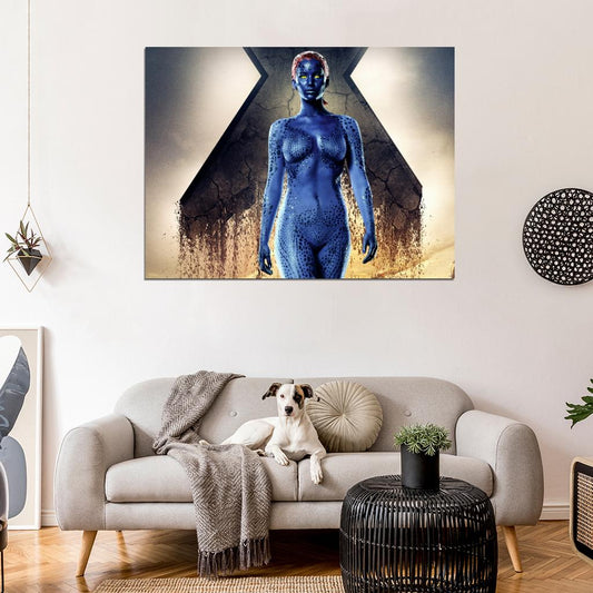 Jennifer Lawrence Sexy Mystique Actress Wall Art Print Poster