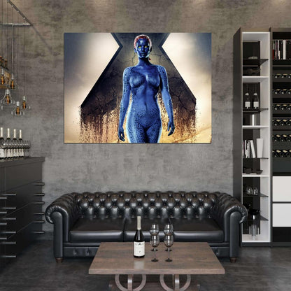 Jennifer Lawrence Sexy Mystique Actress Wall Art Print Poster