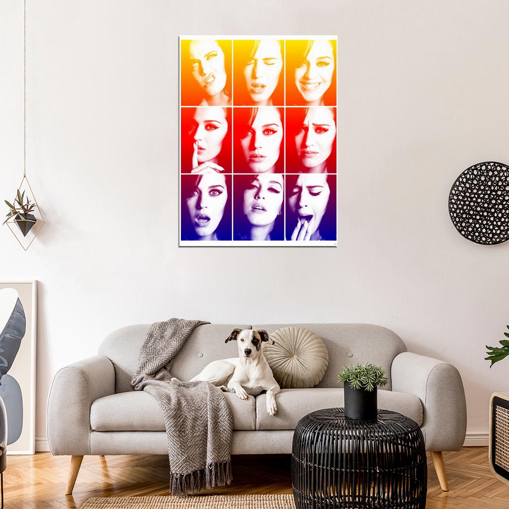 Katy Perry Awesome Portrait Hot Music Singer Wall Art Print Poster