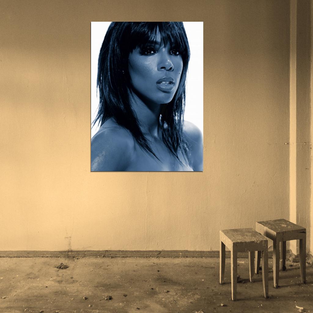 Kelly Rowland Beautiful Portrait Music Singer Wall Art Print Poster