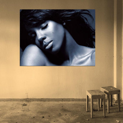 Kelly Rowland Beautiful Portrait Music Singer Wall Art Print Poster