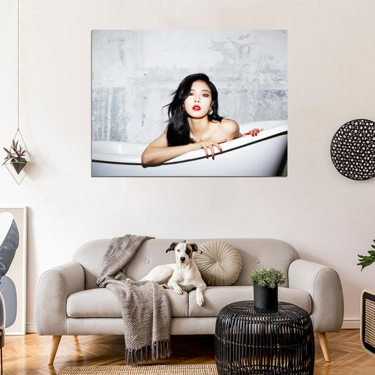 Kim Hyuna K-Pop Music Hot Singer Wall Art Print Poster
