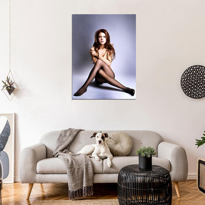 Lindsay Lohan Topless Sexy Actress Hot Singer Wall Art Print Poster