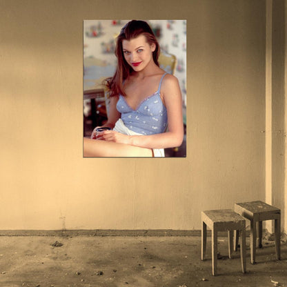 Milla Jovovich Young Actress Retro Vintage Wall Art Print Poster
