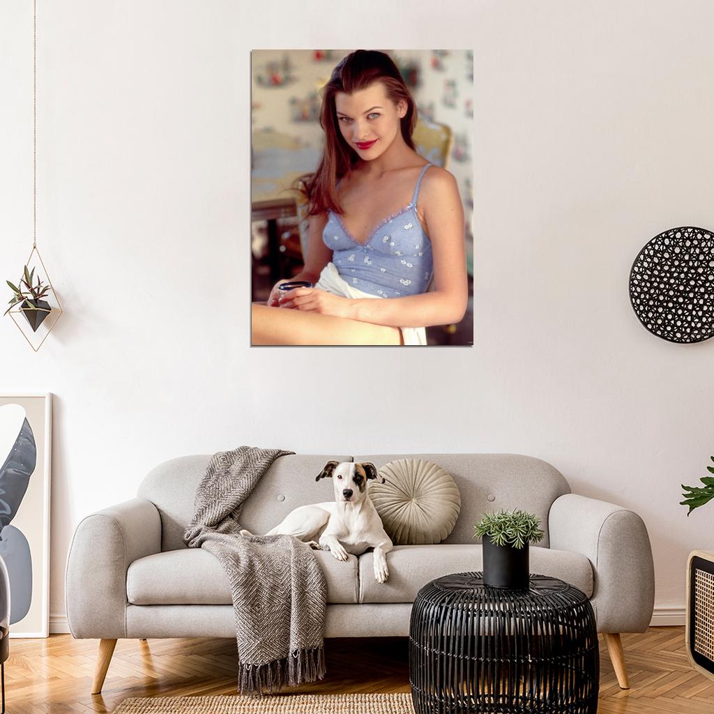 Milla Jovovich Young Actress Retro Vintage Wall Art Print Poster