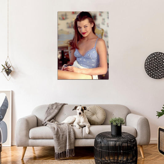 Milla Jovovich Young Actress Retro Vintage Wall Art Print Poster