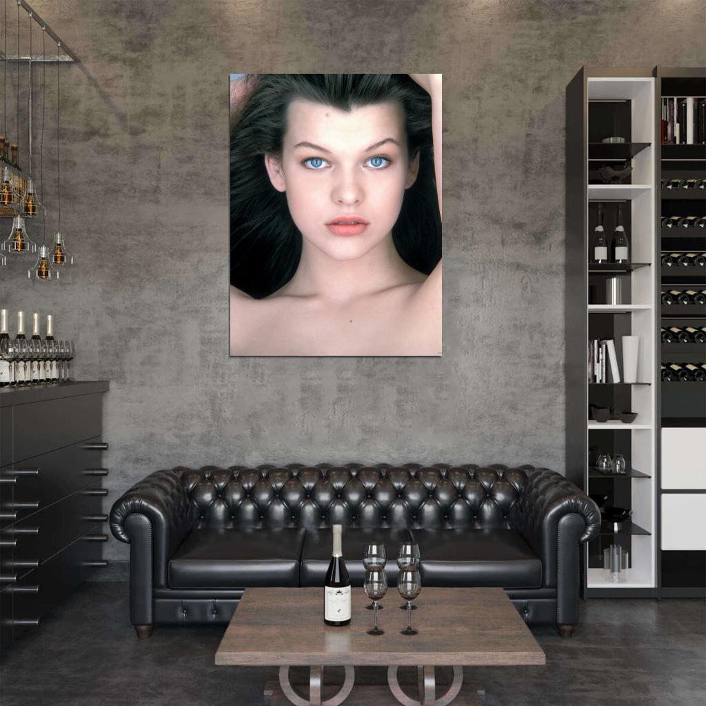 Milla Jovovich Awesome Portrait Model Young Wall Art Print Poster
