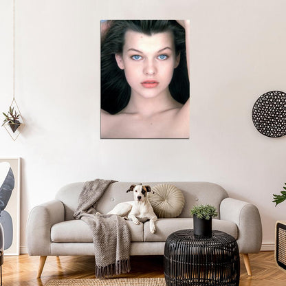 Milla Jovovich Awesome Portrait Model Young Wall Art Print Poster