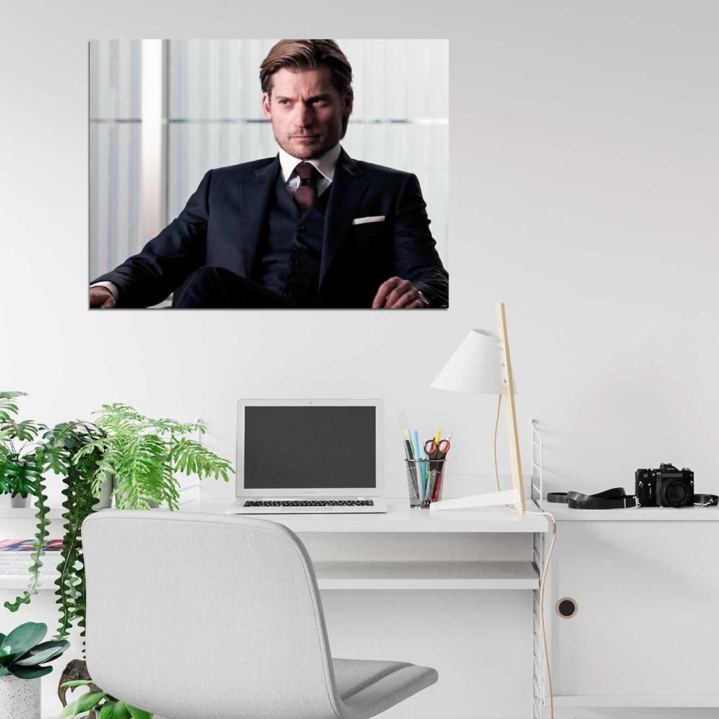 Nikolaj Coster-Waldau Actor Wall Art Print Poster