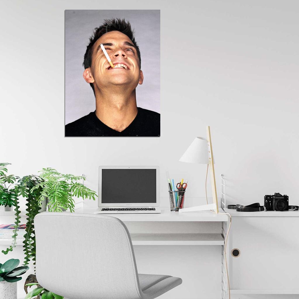 Robbie Williams Awesome Portrait Actor Wall Art Print Poster
