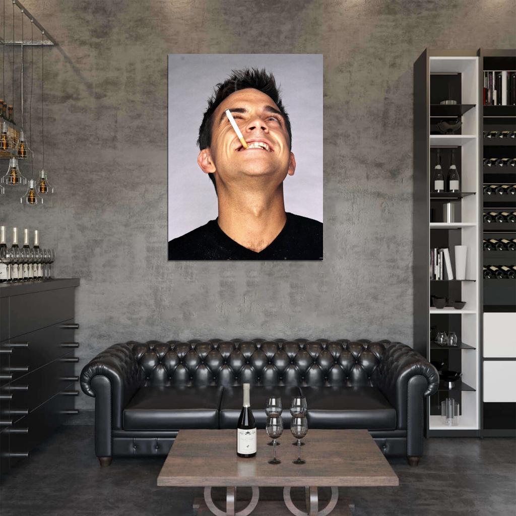 Robbie Williams Awesome Portrait Actor Wall Art Print Poster
