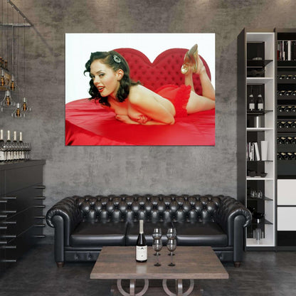 Rose McGowan Sexy Hot Boobs Panties Actress Wall Art Print Poster