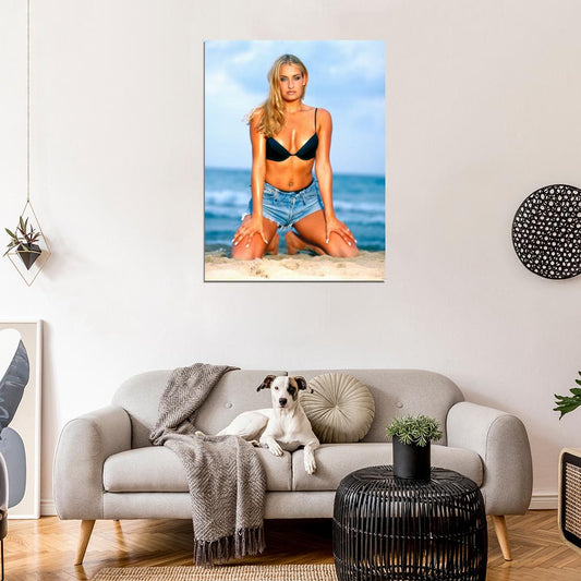Sarah Connor Sexy Bikini Hot Music Singer Wall Art Print Poster