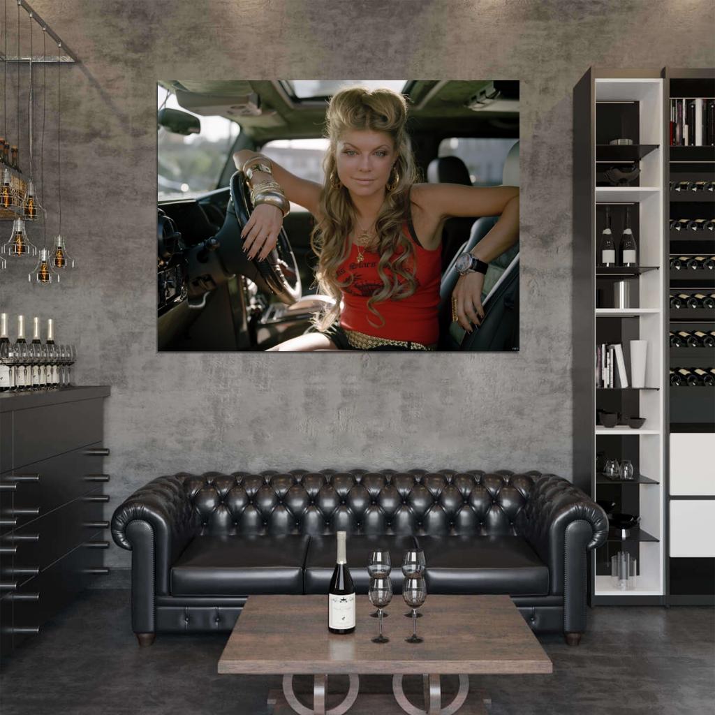 Fergie Hip Hop R&B Beautiful Music Singer Wall Art Print Poster