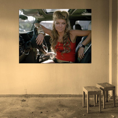 Fergie Hip Hop R&B Beautiful Music Singer Wall Art Print Poster