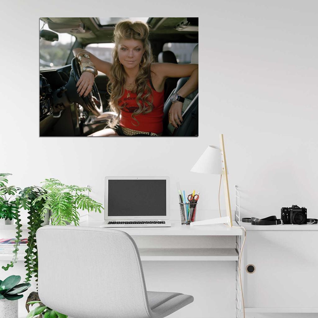 Fergie Hip Hop R&B Beautiful Music Singer Wall Art Print Poster