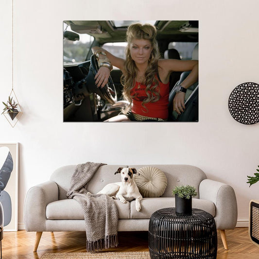 Fergie Hip Hop R&B Beautiful Music Singer Wall Art Print Poster
