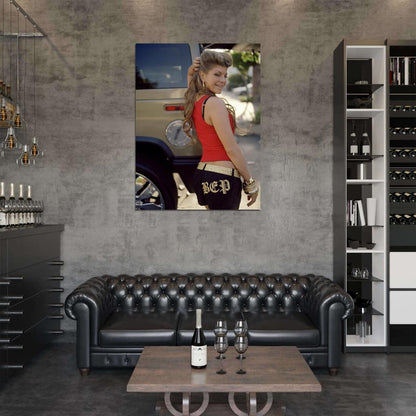 Fergie Hip Hop R&B Hot Music Singer Wall Art Print Poster