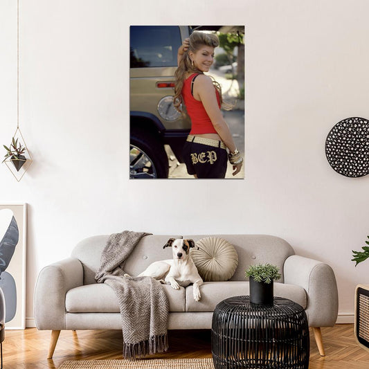 Fergie Hip Hop R&B Hot Music Singer Wall Art Print Poster