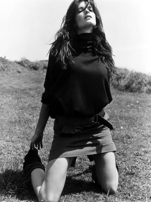 Stephanie Seymour Actress Model BW Wall Art Print Poster