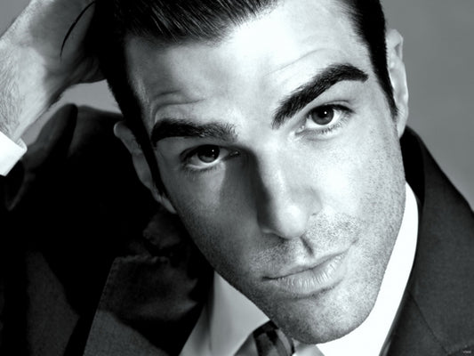 Zachary Quinto Beautiful Portrait Actor BW Wall Art Print Poster