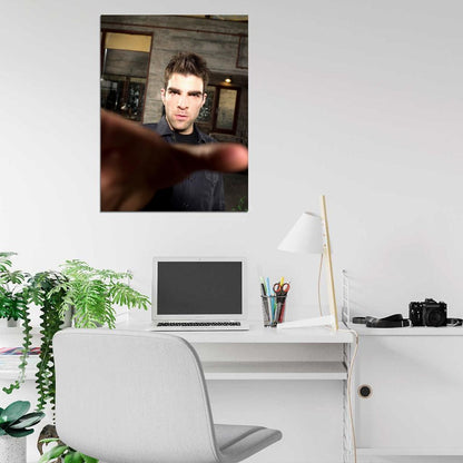 Zachary Quinto Handsome Awesome Actor Wall Art Print Poster