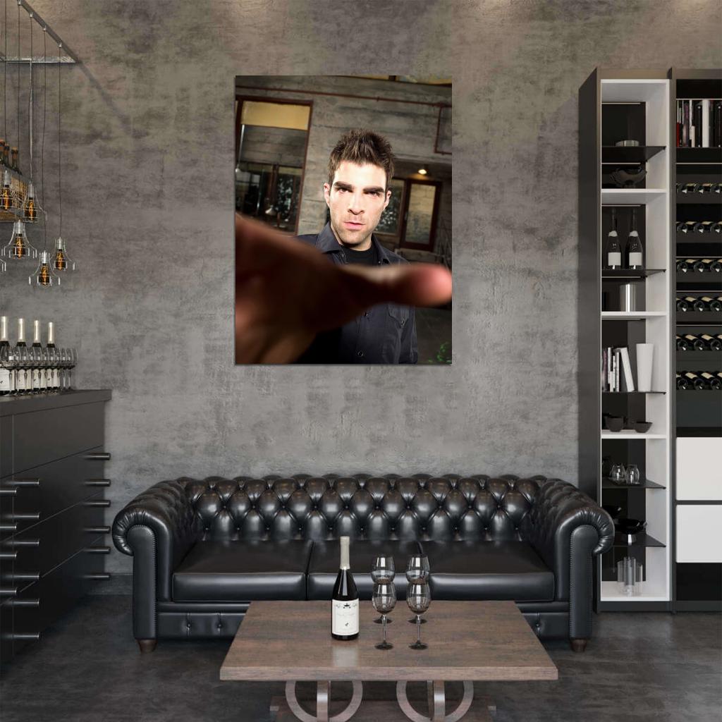 Zachary Quinto Handsome Awesome Actor Wall Art Print Poster