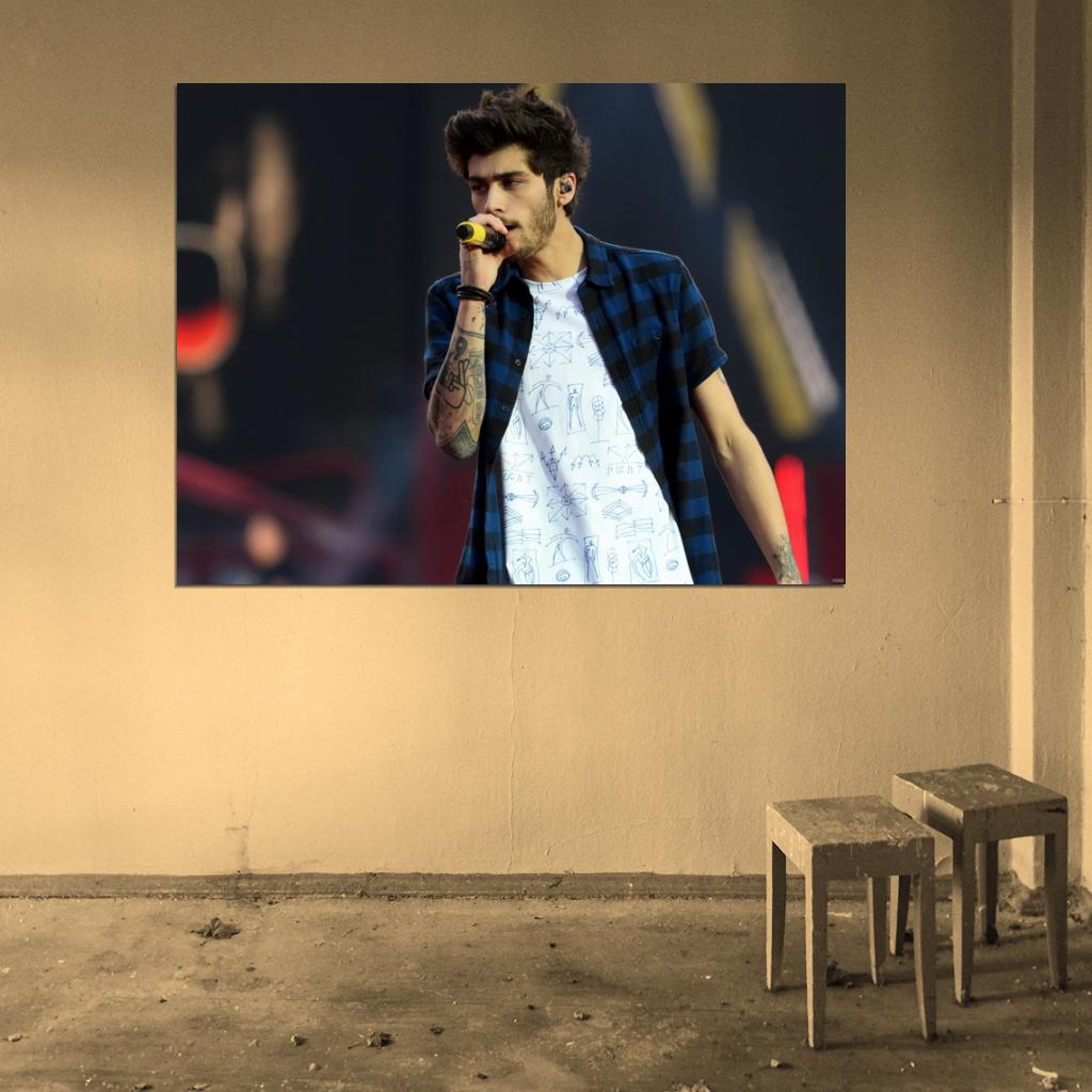 Zayn Malik Handsome Hot Music Singer Wall Art Print Poster