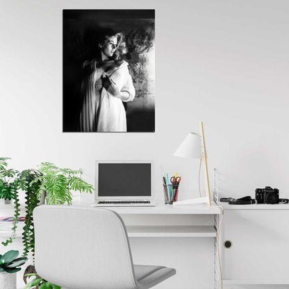 Anita Ekberg Actress Old Retro Vintage BW Wall Art Print Poster