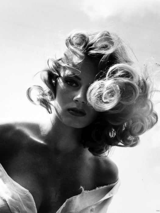 Anita Ekberg Actress Old Retro Vintage BW Wall Art Print Poster