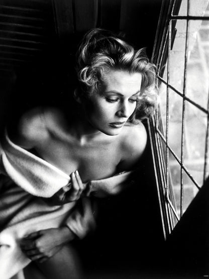 Anita Ekberg Old Retro Vintage Actress BW Wall Art Print Poster
