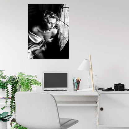 Anita Ekberg Old Retro Vintage Actress BW Wall Art Print Poster