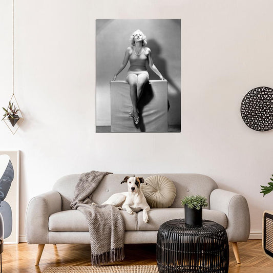 Anita Page Actress Old Retro Vintage BW Wall Art Print Poster