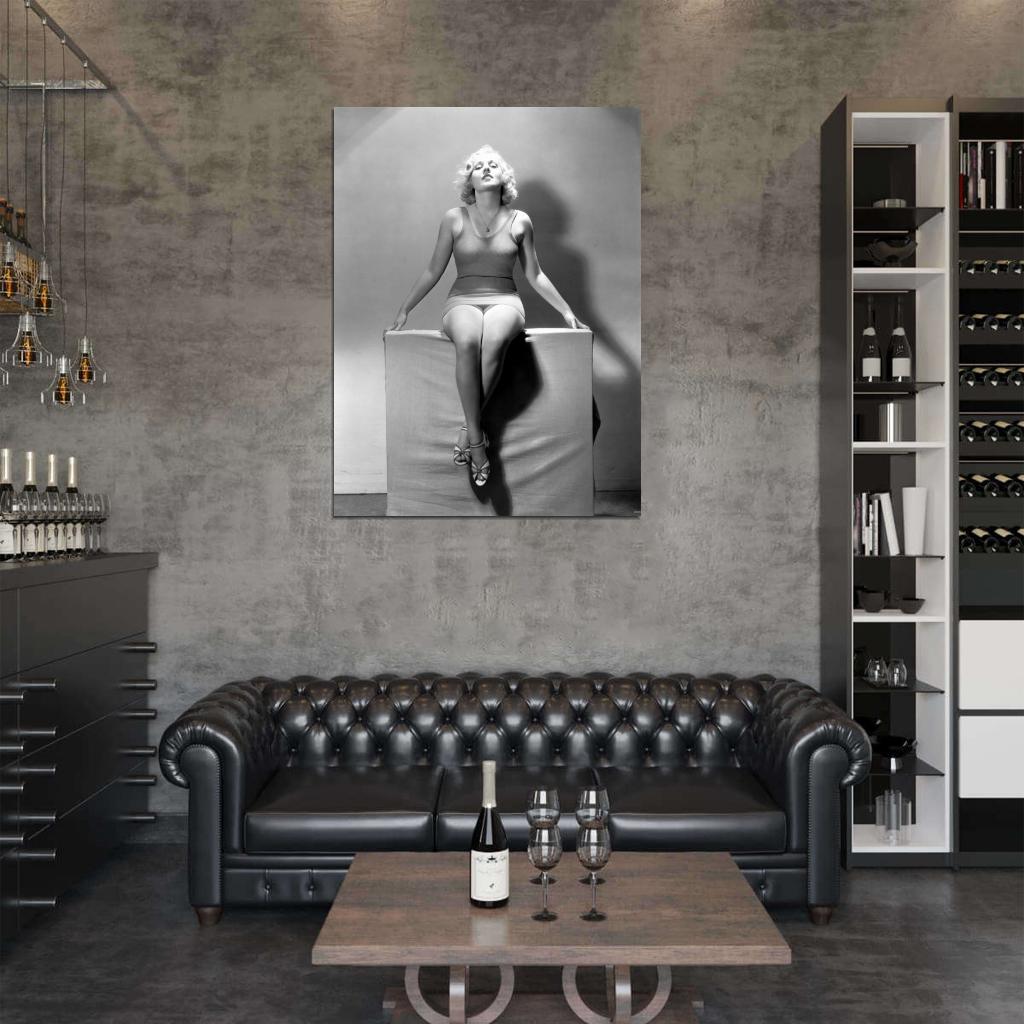 Anita Page Actress Old Retro Vintage BW Wall Art Print Poster