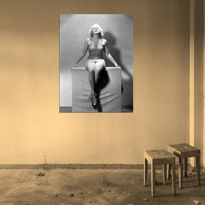 Anita Page Actress Old Retro Vintage BW Wall Art Print Poster