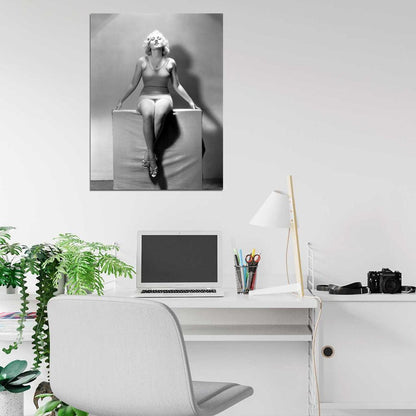 Anita Page Actress Old Retro Vintage BW Wall Art Print Poster