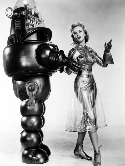 Anne Francis Forbidden Planet Retro Vintage BW Wall Art Print Poster