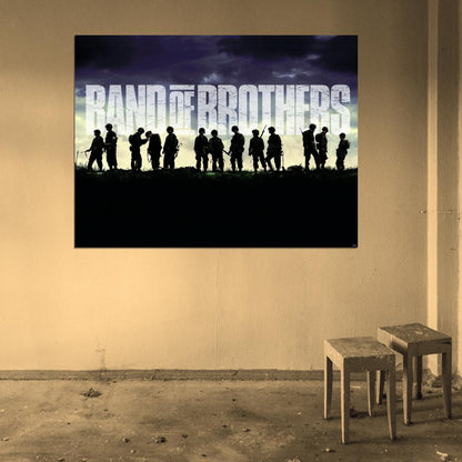 Band of Brothers Characters Soldiers TV Series Wall Art Print Poster