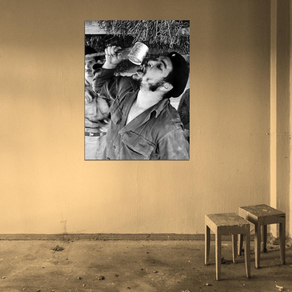 Che Guevara Voluntary Work Havana 1961 Vintage Wall Art Print Poster