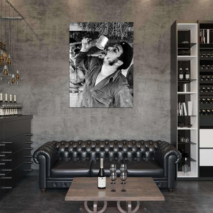Che Guevara Voluntary Work Havana 1961 Vintage Wall Art Print Poster