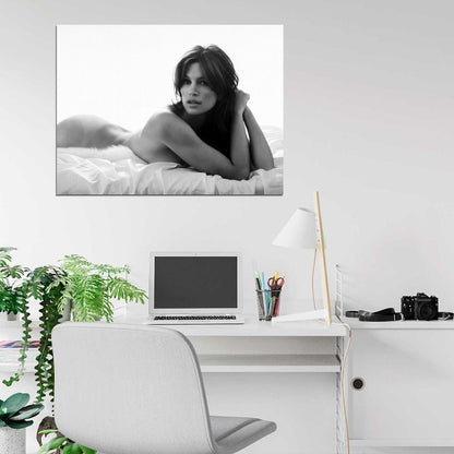 Cindy Crawford Sexy Hot Model Vintage BW Wall Art Print Poster