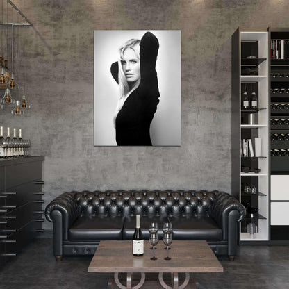 Daryl Hannah Retro Vintage Actress BW Wall Art Print Poster