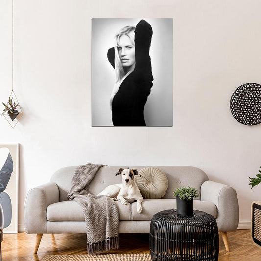 Daryl Hannah Retro Vintage Actress BW Wall Art Print Poster