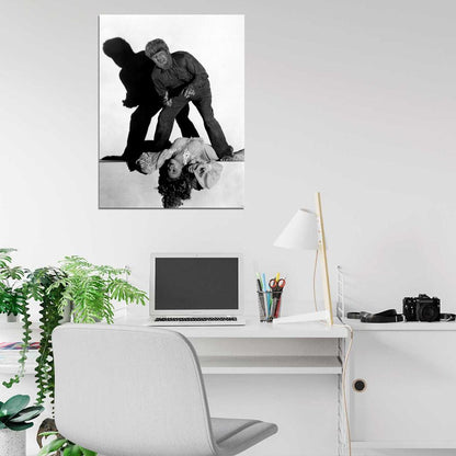 Evelyn Ankers The Wolf Man 1941 Retro Movie BW Wall Art Print Poster