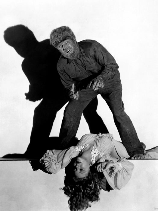 Evelyn Ankers The Wolf Man 1941 Retro Movie BW Wall Art Print Poster