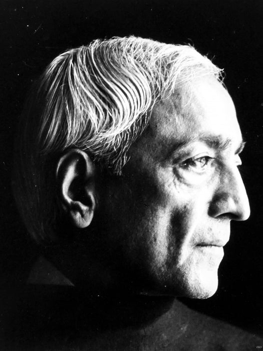 Jiddu Krishnamurti Portrait Retro Vintage BW Wall Art Print Poster