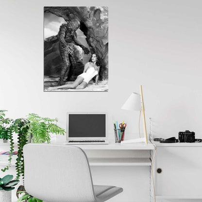Julie Adams Creature from the Black Lagoon BW Wall Art Print Poster